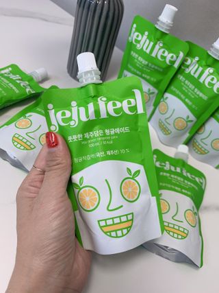 JEJUFEEL 풋풋한 제주담은 청귤에이드 — 5점을 준 리뷰어가 2022년 9월 올린 사용 사진
