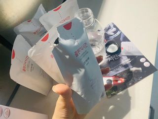 클린24시간 1BOX(5포) + 전용보틀(500ml) — 4점을 준 리뷰어가 2022년 8월 올린 사용 사진