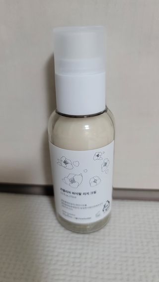 제주인디 카멜리아 바이탈 리치크림 (이너보틀 에디션) — 5점을 준 리뷰어가 2023년 4월 올린 사용 사진