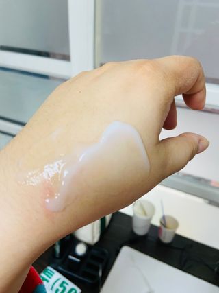 김정문알로에 큐어 큐어 알로에 리프레쉬 젤리 세럼, 큐어 알로에 하이드로 젤리 크림 — 5점을 준 리뷰어가 2021년 3월 올린 사용 사진