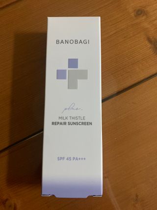 바노바기 코스메틱 바노바기 밀크씨슬 리페어 시카 선스크린 플러스 50ml — 5점을 준 리뷰어가 2023년 1월 올린 사용 사진