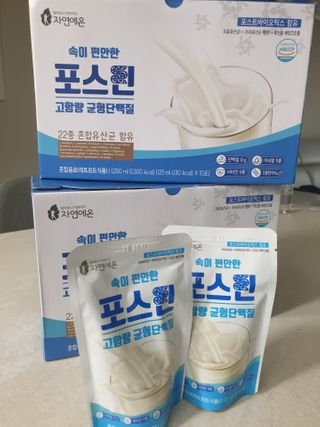 자연에온 마시는 프로틴 고함량 균형단백질 음료 포스틴 125ml 10개입 1BOX — 4점을 준 리뷰어가 2021년 3월 올린 사용 사진