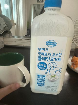 *구매평_[덴마크] 진하고 더 고소한 무가당 플레인 요거트 1.8L — 5점을 준 리뷰어가 2025년 9월 올린 사용 사진