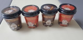 유비쿡 컵떡볶이 매운컵떡볶이2개/ 짜장컵떡볶이 2개  총 4개세트 — 5점을 준 리뷰어가 2021년 3월 올린 사용 사진