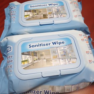 햅스 세균없는 주방 대형 2팩, HAPS sanitizer wipe — 5점을 준 리뷰어가 2022년 1월 올린 사용 사진