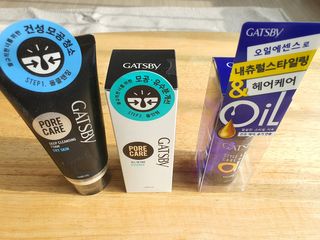 [갸스비] 명불허전, 남성을 위한 브랜드 갸스비의 올인원, 폼클렌징, 헤어오일 3종 — 5점을 준 리뷰어가 2021년 3월 올린 사용 사진