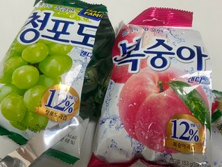 청포도캔디 복숭아캔디 — 5점을 준 리뷰어가 2022년 11월 올린 사용 사진