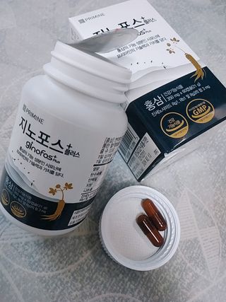 프리마인 홍삼의 강력한 에너지, 이제는 흡수율을 높인 최첨단 캡슐로 간편하게 초고속 충전하세요. — 4.5점을 준 리뷰어가 2022년 3월 올린 사용 사진
