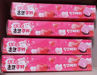 롯데제과 ABC초코쿠키 핑크베리 — 4.5점을 준 리뷰어가 2021년 2월 올린 사용 사진