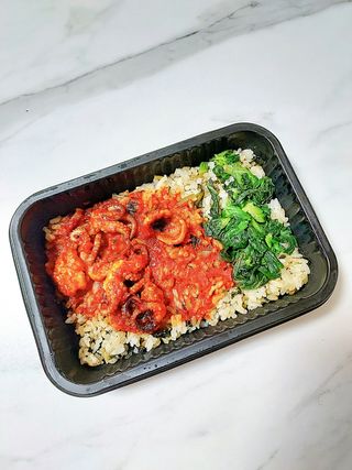 직탁 식단관리 3종 도시락(꼬막 듬뿍 곤드레비빔밥, 알리오올리오 불고기오믈렛, 매콤쭈꾸미 시래기유채밥) — 4점을 준 리뷰어가 2022년 7월 올린 사용 사진