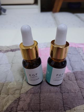 랑팡 EGF+FGF 10ppm 리포좀 앰플 원액 10ml — 5점을 준 리뷰어가 2021년 10월 올린 사용 사진