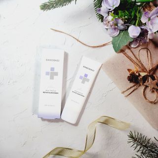 바노바기 코스메틱 바노바기 밀크씨슬 리페어 시카 선스크린 플러스 50ml — 5점을 준 리뷰어가 2023년 1월 올린 사용 사진