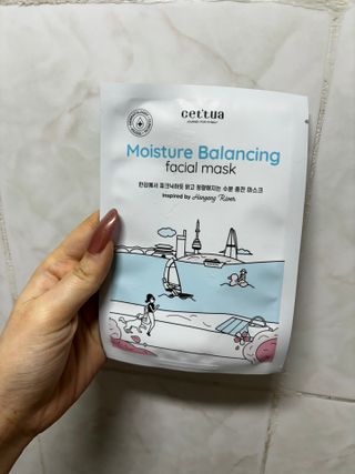 세뚜아(Cettua) [세뚜아] 모이스처 밸런싱 페이셜 마스크 Cettua Moisture Balancing Facial Mask 5매 — 5점을 준 리뷰어가 2024년 4월 올린 사용 사진