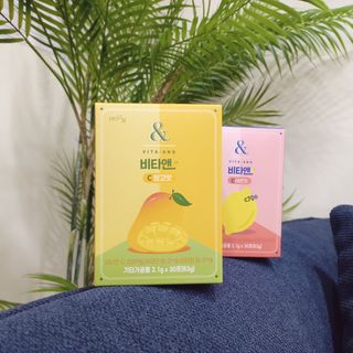비타앤C 레몬맛, 망고맛 — 5점을 준 리뷰어가 2021년 4월 올린 사용 사진