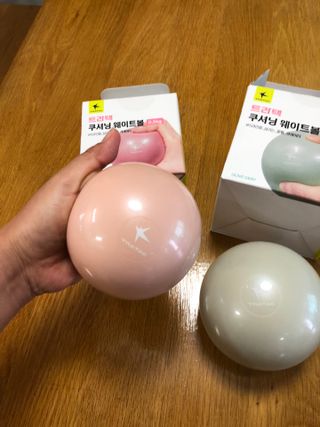 트라택 쿠셔닝 웨이트볼 0.5kg + 1kg SET — 4.5점을 준 리뷰어가 2022년 6월 올린 사용 사진