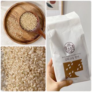 고림상점 풍부한 햇살과 바닷바람이 키우는 강화 교동 쌀 [백미1kg, 현미 1kg] 세트 — 5점을 준 리뷰어가 2021년 12월 올린 사용 사진