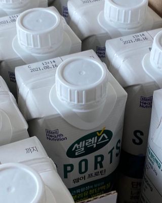 셀렉스스포츠 셀렉스 스포츠 웨이 프로틴 복숭아_ 330ml x 12팩 — 5점을 준 리뷰어가 2021년 3월 올린 사용 사진