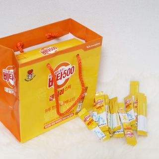 광동제약 [광동] 비타500데일리스틱 70포X2개 + 뚱랑이엽서 + 쇼핑백 증정 — 5점을 준 리뷰어가 2022년 1월 올린 사용 사진