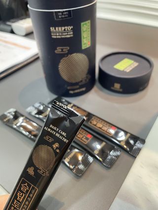 프리마인 자체 기업부설 연구소에서 찾아낸 건강한 수면의 비밀.  슬립토 플러스 30포 — 3.5점을 준 리뷰어가 2022년 9월 올린 사용 사진