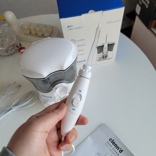 주식회사 클린디 [클린디] 양치 후 남은 이물질, 물치실로 완벽 제거 🦷 구강세정기 세트 [맞춤 칫솔 + 치약 포함] — 5점을 준 리뷰어가 2021년 12월 올린 사용 사진