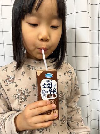[구매평]덴마크 소화가 잘되는 우유로 만든 초코, 190ml, 24개 — 4.5점을 준 리뷰어가 2025년 2월 올린 사용 사진