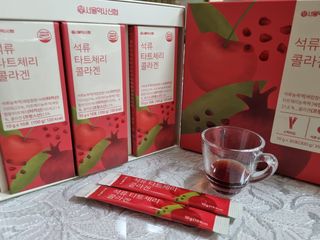 서울약사신협_석류 타트체리 콜라겐_10g x 30포 — 4점을 준 리뷰어가 2021년 8월 올린 사용 사진