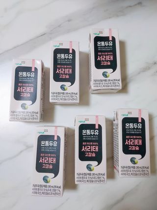서울에프엔비 온통두유 서리태 고칼슘 190mL — 5점을 준 리뷰어가 2021년 11월 올린 사용 사진