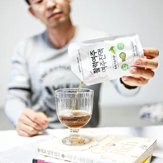 참유원 특허제조 활력 여주진액 여주즙 50포 — 5점을 준 리뷰어가 2022년 1월 올린 사용 사진