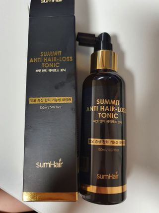 썸헤어 / SUMHAIR 썸헤어 써밋 안티 헤어로스 토닉 — 5점을 준 리뷰어가 2021년 6월 올린 사용 사진