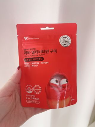 [푸름웰니스] 라바 멀티비타민 구미 36g — 4점을 준 리뷰어가 2022년 3월 올린 사용 사진
