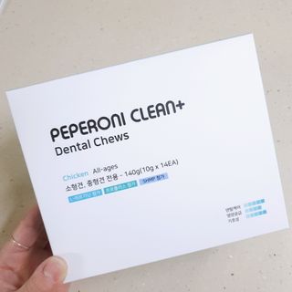 페페로니 클린플러스 덴탈치킨껌 10g x 14p — 4점을 준 리뷰어가 2021년 7월 올린 사용 사진