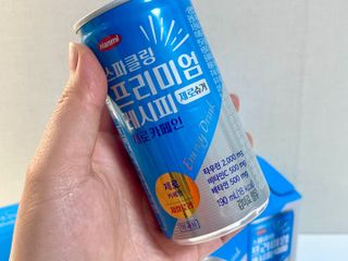 한미사이언스 [한미] 스파클링 프리미엄 레시피 (카페인, 제로카페인 2종)각5개총10개제공 — 5점을 준 리뷰어가 2025년 2월 올린 사용 사진