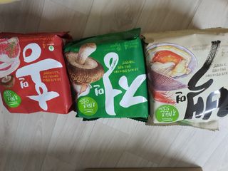 [풀무원] 자연은맛있다 정면, 백면, 홍면  세트 — 5점을 준 리뷰어가 2021년 4월 올린 사용 사진