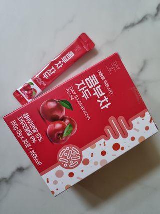 참앤들황토농원 7가지 맛! 탄산 톡톡! 스파클링! 데이앤 콤부차 7종 10포 1박스씩 ★총 7박스★ — 5점을 준 리뷰어가 2023년 3월 올린 사용 사진