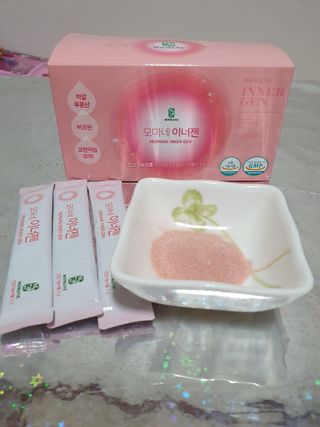 [모마네] 이너뷰티 히알루론산 비오틴 코큐텐 저분자피쉬콜라겐 - 3 g 30포 ★석류맛 — 4점을 준 리뷰어가 2021년 12월 올린 사용 사진