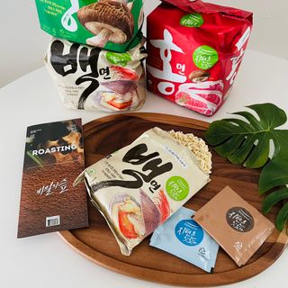 [풀무원] 자연은맛있다 정면, 백면, 홍면  세트 — 5점을 준 리뷰어가 2021년 4월 올린 사용 사진