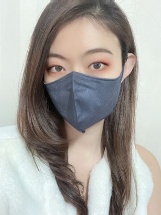 애니가드 셋업마스크 4컬러 각 10매입 [크리미베이지, 캐시미어로즈, 초콜렛브라운, 미드나잇네이비] — 5점을 준 리뷰어가 2022년 2월 올린 사용 사진