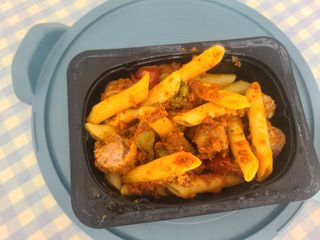 브라잇벨리 3분비건요리, 플랜트볼 토마토 파스타 2인분 — 4점을 준 리뷰어가 2022년 8월 올린 사용 사진
