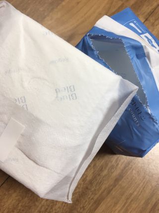 블루블루 유기농 순면 커버 생리대 — 5점을 준 리뷰어가 2021년 1월 올린 사용 사진