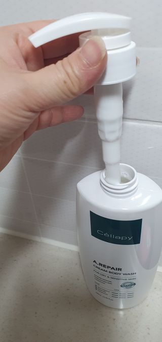 셀라피 에이리페어 크림 바디 워시 2세대 500ml — 5점을 준 리뷰어가 2021년 1월 올린 사용 사진