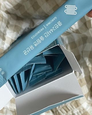 클린24시간 슬림앤유산균 1박스 (3.5g X 15포) — 5점을 준 리뷰어가 2022년 7월 올린 사용 사진