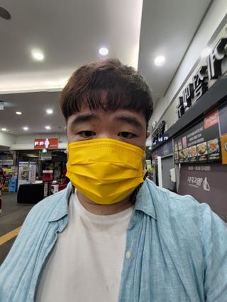 에어에이드 컬러 덴탈 마스크 — 5점을 준 리뷰어가 2021년 8월 올린 사용 사진