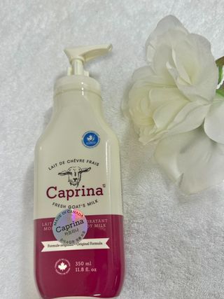 카프리나 산양밀크 모이스춰라이징 바디로션 350ml(오리지널향) — 5점을 준 리뷰어가 2023년 4월 올린 사용 사진