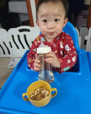 씨알푸드 뽀로로 시리얼 3종 — 5점을 준 리뷰어가 2022년 2월 올린 사용 사진