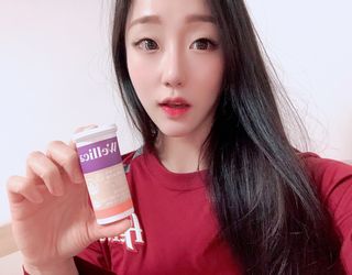 웰리카 더블유 100억 유산균 — 5점을 준 리뷰어가 2021년 1월 올린 사용 사진