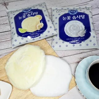 딜라이트 프로젝트  달콤한 눈꽃 간식세트( 눈꽃 솜사탕 / 레몬라임 솜사탕 / 달고나 총 7EA+스마트톡 증정) — 5점을 준 리뷰어가 2022년 6월 올린 사용 사진