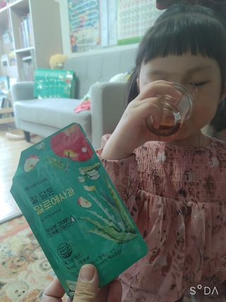 서울약사신협 잘 담은 알로애사과_70ml x 30포 — 5점을 준 리뷰어가 2021년 9월 올린 사용 사진