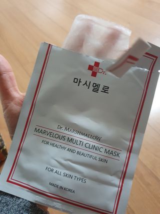 닥터마시멜로 마블러스 멀티 클리닉 마스크 — 5점을 준 리뷰어가 2021년 4월 올린 사용 사진