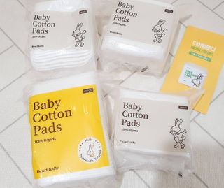 디어엘로디 프리미엄 유기농 베이비 솜티슈 40매 3 + 1 PACK — 5점을 준 리뷰어가 2021년 2월 올린 사용 사진