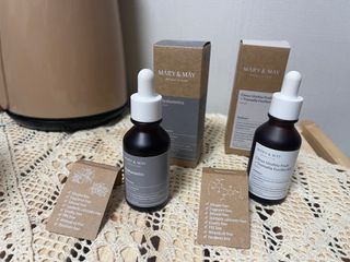 마리엔메이 히알루로닉스 세럼 + 청귤 흰목이버섯 추출물 세럼 — 4.5점을 준 리뷰어가 2021년 8월 올린 사용 사진